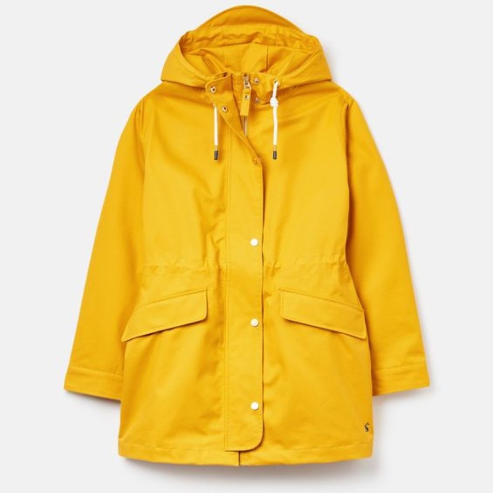 Joules Yellow Padstow Raincoat Size 12